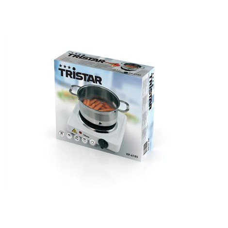 Tristar | Free standing table hob | KP-6185 | Number of burners/cooking zones 1 | Rotary | Black, White | Electric - 4